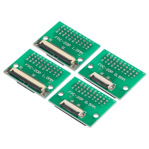 QUARKZMAN FPC FFC PCB Platine 20P 0.5mm am Sockel Seite Rückseite 1.0mm bis DIP 2.54mm für LCD 3D Drucker Kamera DVD TV Packung mit 4 QUARKZMAN FPC FFC PCB Platine 20P 0.5mm am Sockel Seite Rückseite 1.0mm bis DIP 2.54mm für LCD 3D Drucker Kamera DVD TV Packung mit 4 von QUARKZMAN