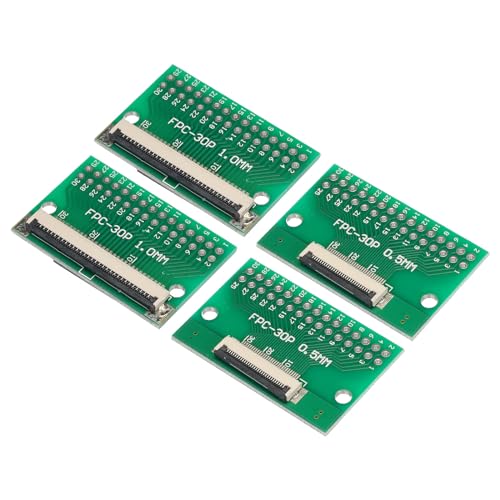 QUARKZMAN FPC FFC PCB Platine 30P 0.5mm am Sockel Seite Rückseite 1.0mm bis DIP 2.54mm für LCD 3D Drucker Kamera DVD TV Packung mit 4 QUARKZMAN FPC FFC PCB Platine 30P 0.5mm am Sockel Seite Rückseite 1.0mm bis DIP 2.54mm für LCD 3D Drucker Kamera DVD TV Packung mit 4 von QUARKZMAN