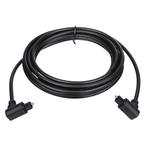 QUARKZMAN Faser Optisches Audiokabel Doppelt 90 Grad Digitales Audio Glasfaser Kabel 9.8FT Langes TOS Optische Verbindung Kabel PVC Kunststoff Stecker für TV DVD Verstärker Stereo Schwarz QUARKZMAN Faser Optisches Audiokabel Doppelt 90 Grad Digitales Audio Glasfaser Kabel 9.8FT Langes TOS Optische Verbindung Kabel PVC Kunststoff Stecker für TV DVD Verstärker Stereo Schwarz von QUARKZMAN