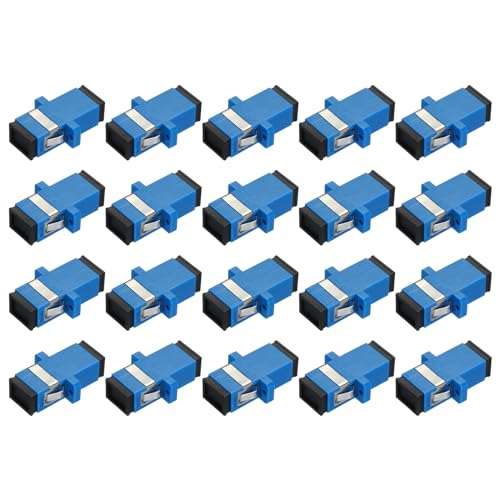 QUARKZMAN 20 Stück Glasfaser Adapter SC/UPC Kupplung Simplex-Adapter für Single Mode SC-SC/UPC für Netzwerk-Internet-Verbindung QUARKZMAN 20 Stück Glasfaser Adapter SC/UPC Kupplung Simplex-Adapter für Single Mode SC-SC/UPC für Netzwerk-Internet-Verbindung von QUARKZMAN