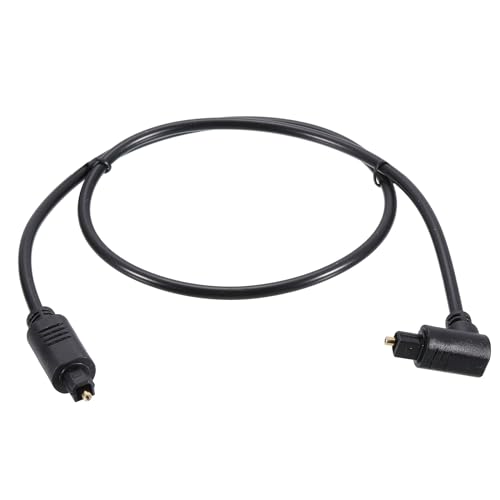 QUARKZMAN Fiber Optisches Audiokabel 90 Grad Digitales Audio Glasfaser Kabel 1.9FT Langes TOS Optische Verbindung Kabel PVC Kunststoff Stecker für TV DVD Verstärker Stereo Schwarz QUARKZMAN Fiber Optisches Audiokabel 90 Grad Digitales Audio Glasfaser Kabel 1.9FT Langes TOS Optische Verbindung Kabel PVC Kunststoff Stecker für TV DVD Verstärker Stereo Schwarz von QUARKZMAN