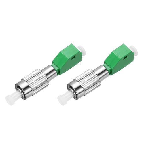QUARKZMAN Glasfaserkoppler Männlich FC/UPC zu Weiblich LC/APC Einzelmodus Simplex Glasfaserkabeladapter Glasfaserkonverter Steckverbinder für Netzwerk Internet, 2er Pack von QUARKZMAN