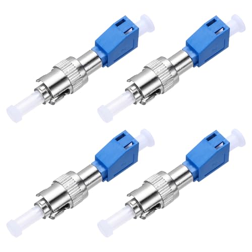 QUARKZMAN Glasfaserkoppler ST auf LC Single Mode Simplex Glasfaserkabeladapter Glasfaserkonverter Stecker für Netzwerk Internet, 4er Pack QUARKZMAN Glasfaserkoppler ST auf LC Single Mode Simplex Glasfaserkabeladapter Glasfaserkonverter Stecker für Netzwerk Internet, 4er Pack von QUARKZMAN