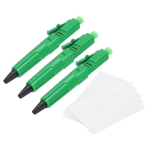 QUARKZMAN LC/APC Faser-Optik-Schnellverbinder, Single-Mode-Faserkabel-Schnellverbinder LC-Schnellverbinder-Adapter für CATV-Netzwerk, Packung mit 3. von QUARKZMAN