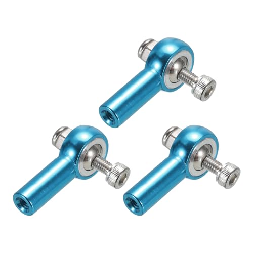 QUARKZMAN M3xL26mm Hebel Lenkgestänge Spurstange Kugelkopf Verbindungsgelenk Ende Metall Blau für RC Crawler Auto 3er Pack QUARKZMAN M3xL26mm Hebel Lenkgestänge Spurstange Kugelkopf Verbindungsgelenk Ende Metall Blau für RC Crawler Auto 3er Pack von QUARKZMAN