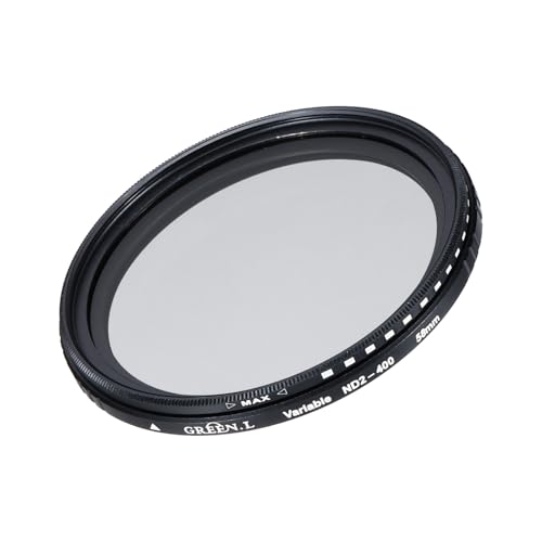 QUARKZMAN ND2-400 Objektivfilter Variabler Neutraldichtefilter 58mm Kreisförmiger ND-Filter Graufilter für Kamerafotografie Objektiv von QUARKZMAN