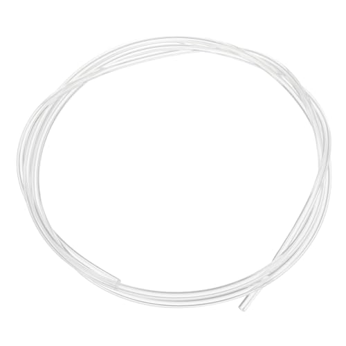 QUARKZMAN PTFE-Schlauch 1m lang, 3 mm ID 5 mm OD Hochtemperaturschlauch, isolierender 3D-Druckerschlauch klar Förderschlauch von QUARKZMAN