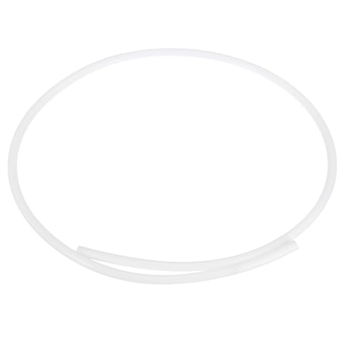 QUARKZMAN PTFE-Schlauch 1m lang, 6 mm ID 8 mm OD Hochtemperaturschlauch, isolierender 3D-Druckerschlauch weiß Förderschlauch von QUARKZMAN