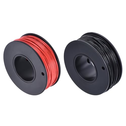 QUARKZMAN PVC Anschlussdraht 15m/49ft 26AWG Elektrodraht Spule UL1007 Verzinntes Kupfer Litze Schwarz Rot, 1,5mm Durchmesser für Modellflugzeuge Elektrische Geräte Interne Verbindung QUARKZMAN PVC Anschlussdraht 15m/49ft 26AWG Elektrodraht Spule UL1007 Verzinntes Kupfer Litze Schwarz Rot, 1,5mm Durchmesser für Modellflugzeuge Elektrische Geräte Interne Verbindung von QUARKZMAN