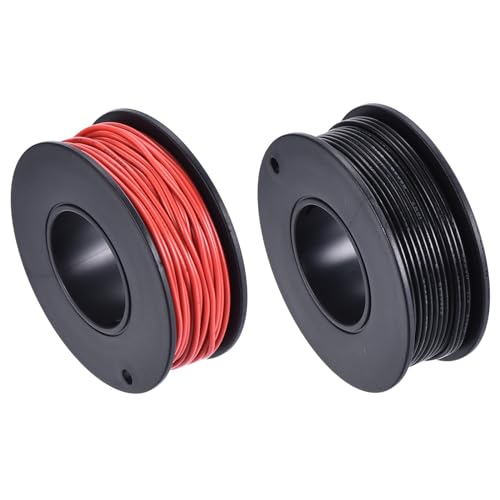 QUARKZMAN PVC Anschlussdraht 15m/49ft 28AWG Elektrodraht Spule UL1007 Verzinntes Kupfer Litze Schwarz Rot, 1,5mm Durchmesser für Modellflugzeuge Elektrische Geräte Interne Verbindung QUARKZMAN PVC Anschlussdraht 15m/49ft 28AWG Elektrodraht Spule UL1007 Verzinntes Kupfer Litze Schwarz Rot, 1,5mm Durchmesser für Modellflugzeuge Elektrische Geräte Interne Verbindung von QUARKZMAN