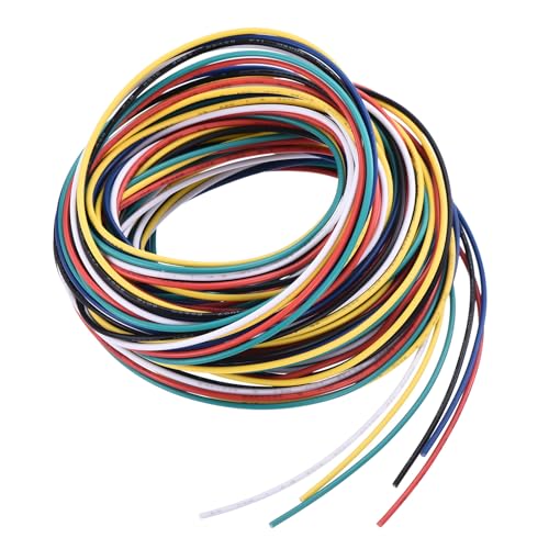 QUARKZMAN PVC Anschlussdraht 3,0 m 26AWG Elektrodraht UL1007 verzinntes Kupferlitzenkabel 6 Farben, 1,5 mm Durchmesser für Modellflugzeuge, elektrische Geräte, interne Verbindungen QUARKZMAN PVC Anschlussdraht 3,0 m 26AWG Elektrodraht UL1007 verzinntes Kupferlitzenkabel 6 Farben, 1,5 mm Durchmesser für Modellflugzeuge, elektrische Geräte, interne Verbindungen von QUARKZMAN