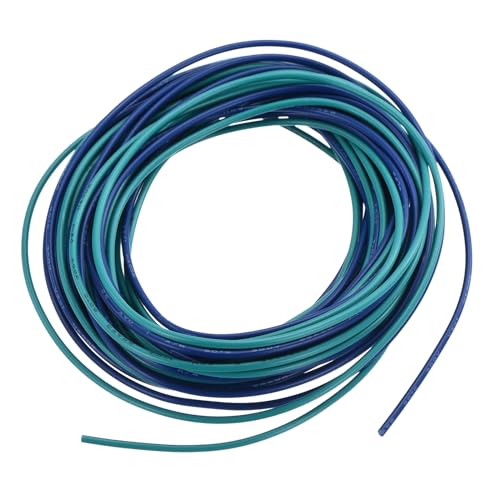 QUARKZMAN PVC Anschlussdraht 3,0 m 28AWG flexibler Elektrodraht UL1007 verzinntes Kupfer gestrandet Blau Grün, 1 mm Durchmesser für Modellflugzeuge Elektrische Geräte interne Verbindung von QUARKZMAN