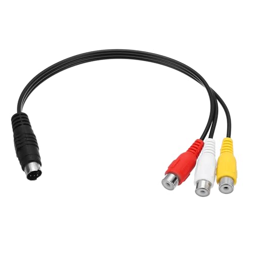 QUARKZMAN S Video Kabel 0,8ft, 4 Pin S Video Stecker auf 3 RCA Buchse Composite Adapter Konverter Übertragung für TV Receiver Monitor QUARKZMAN S Video Kabel 0,8ft, 4 Pin S Video Stecker auf 3 RCA Buchse Composite Adapter Konverter Übertragung für TV Receiver Monitor von QUARKZMAN