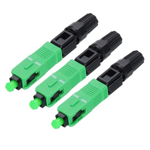 QUARKZMAN SC/APC Glasfaser-Schnellverbinder, Einmodus-Embedded-SC-Glasfaser-Schnellverbinder-Adapter für CATV-Netzwerk, Packung mit 3 Stück QUARKZMAN SC/APC Glasfaser-Schnellverbinder, Einmodus-Embedded-SC-Glasfaser-Schnellverbinder-Adapter für CATV-Netzwerk, Packung mit 3 Stück von QUARKZMAN