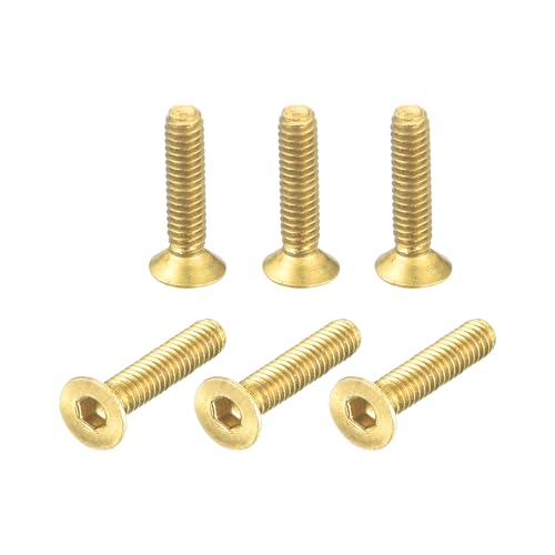 QUARKZMAN Senkkopf-Innensechskantschrauben, M2-0,4 x 10mm Messing Innensechskant-Antrieb Befestigungsschrauben 6 Stück QUARKZMAN Senkkopf-Innensechskantschrauben, M2-0,4 x 10mm Messing Innensechskant-Antrieb Befestigungsschrauben 6 Stück von QUARKZMAN