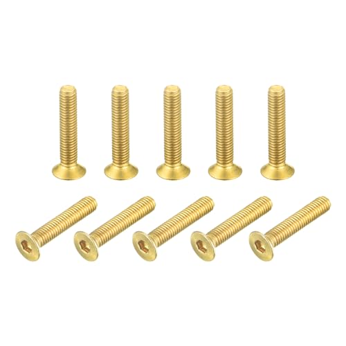QUARKZMAN Senkkopf-Innensechskantschrauben, M3-0,5 x 16mm Messing Innensechskant-Antrieb Befestigungsschrauben 50 Stück QUARKZMAN Senkkopf-Innensechskantschrauben, M3-0,5 x 16mm Messing Innensechskant-Antrieb Befestigungsschrauben 50 Stück von QUARKZMAN