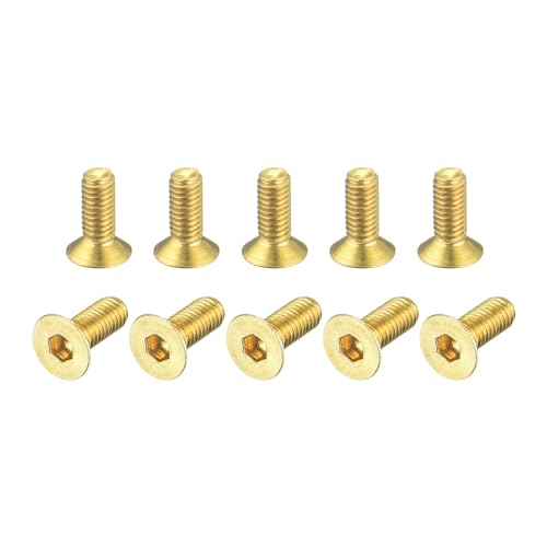 QUARKZMAN Senkkopf-Innensechskantschrauben, M3-0,5 x 8mm Messing Innensechskant-Antrieb Befestigungsschrauben 20 Stück QUARKZMAN Senkkopf-Innensechskantschrauben, M3-0,5 x 8mm Messing Innensechskant-Antrieb Befestigungsschrauben 20 Stück von QUARKZMAN