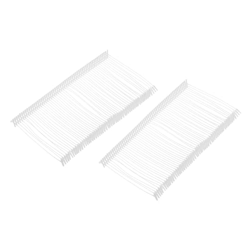 QUARKZMAN Standard Tagging Befestigungen, Kunststoffregulär, Standard Etikettierpistolen-Preisetiketten für Kleidungspreis-Etikettierung, 50 mm/1,97 Zoll, Packung mit 1000 Stück Weiß von QUARKZMAN