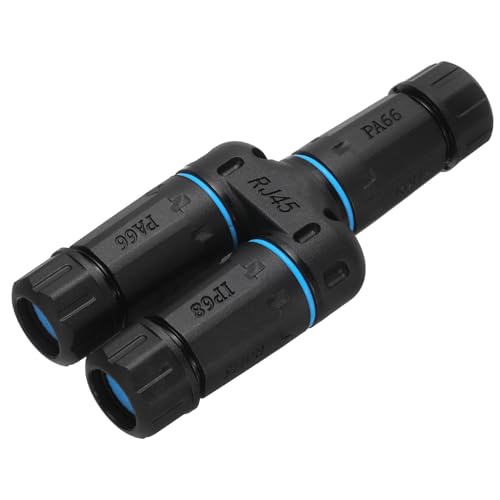 QUARKZMAN Wasserdichter RJ45-Kuppler, weiblich zu weiblich 1 zu 2 Splitter Wasserdichter IP68-Ethernet-Outdoor-LAN-Kabelverbinder für Cat5/Cat5e/Cat6/Cat7/Cat8 QUARKZMAN Wasserdichter RJ45-Kuppler, weiblich zu weiblich 1 zu 2 Splitter Wasserdichter IP68-Ethernet-Outdoor-LAN-Kabelverbinder für Cat5/Cat5e/Cat6/Cat7/Cat8 von QUARKZMAN