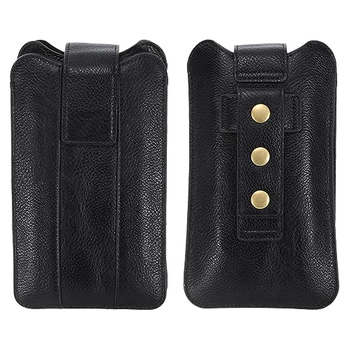QUARKZMAN XXL Handy Gürtel Halter Gehäuse für 6.5-7.2" Handy Leder Handy Gürtel Beutel für Männer Frauen mit Clip Schlaufen Schwarz QUARKZMAN XXL Handy Gürtel Halter Gehäuse für 6.5-7.2" Handy Leder Handy Gürtel Beutel für Männer Frauen mit Clip Schlaufen Schwarz von QUARKZMAN