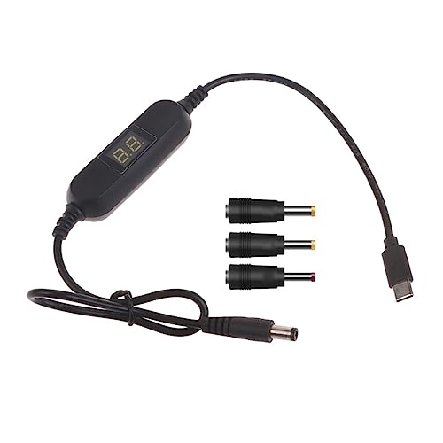 QUEENYARD USB C 5 V auf 1,2 V 3 V 4,5 V 6 V 7,5 V 9 V 12 V 2,5 mm/3,5 mm/4,0 mm/5,5 mm verstellbares Spannungskabel mit LED Dislpay für Spielzeugspiele QUEENYARD USB C 5 V auf 1,2 V 3 V 4,5 V 6 V 7,5 V 9 V 12 V 2,5 mm/3,5 mm/4,0 mm/5,5 mm verstellbares Spannungskabel mit LED Dislpay für Spielzeugspiele von QUEENYARD