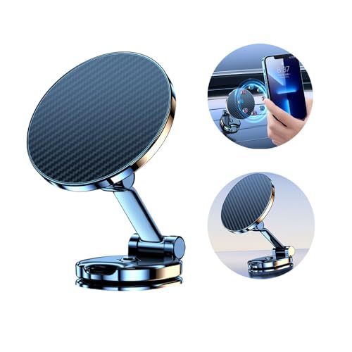 QUEMISS Handyhalterung Auto Telefon HalterHandyhalter Auto Starke Saug Kleber Dreh Anwenden FüR Center Console Handyhalter fürs Auto Kompatibel Mit Allen Smartphones von QUEMISS