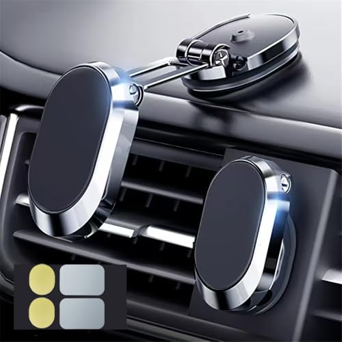 QUEMISS Handyhalterung Auto Telefon HalterHandyhalter Auto FüR Auto Starke Saug Kleber Handyhalterung Dreh Klapp Handy Handyhalter fürs Auto Halter Smartphones von QUEMISS