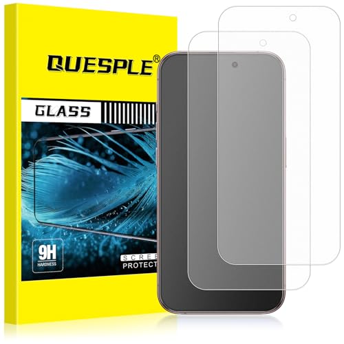 QUESPLE [2 Stück] Matt Panzerglas für iPhone 15 Plus, Anti-Fingerabdruck, Blendschutz Matte Schutzfolie, Anti-Kratzen, Ultra-klar Gehärtetem Glas Displayschutzfolie von QUESPLE