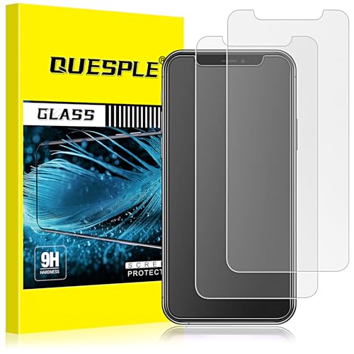 QUESPLE [2 Stück] Matt Panzerglas für iPhone 11 Pro Max/XS Max, Anti-Fingerabdruck, Blendschutz Matte Schutzfolie, Anti-Kratzen, Ultra-klar Gehärtetem Glas Displayschutzfolie von QUESPLE