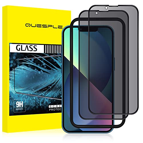 QUESPLE 2 Stück Panzer Schutz Glas, Sichtschutz für iPhone 13 6,1", Anti-Spähen Privatsphäre Schutzfolie, Frei von Kratzern, 9H Härte Temperglas QUESPLE 2 Stück Panzer Schutz Glas, Sichtschutz für iPhone 13 6,1", Anti-Spähen Privatsphäre Schutzfolie, Frei von Kratzern, 9H Härte Temperglas von QUESPLE