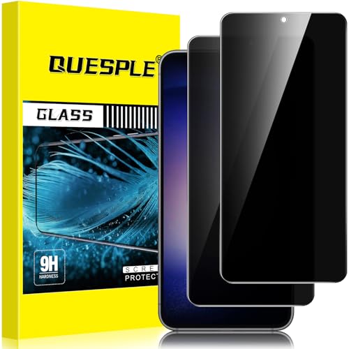 QUESPLE [2 Stück] Panzerglas Sichtschutz für Samsung Galaxy S23 5G, Anti-Kratzen, 9H Härte Blasenfreie Samsung S23 Privacy Schutzfolie Gehärtetem Glas Displayschutzfolie von QUESPLE