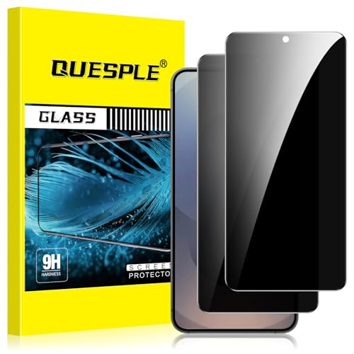 QUESPLE [2 Stück] Panzerglas Sichtschutz für Samsung Galaxy S25 Ultra 5G, Anti-Kratzen, 9H Härte Blasenfreie Samsung S25 Ultra Privacy Schutzfolie Gehärtetem Glas Displayschutzfolie von QUESPLE