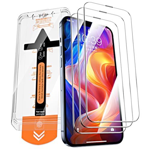 QUESPLE [3 Stück] Panzerglas Schutzfolie für iPhone 13 Pro Max/14 Plus, [Auto-Installation] Anti-Kratzen, Ultra-klar, Anti-Bläschen Gehärtetem Glas Displayschutzfolie für iPhone 13 Pro Max/14 Plus von QUESPLE