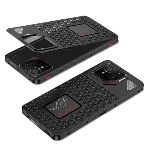 QUIETIP Schutzhülle kompatibel mit ROG Phone 9/9 Pro/ROG Phone 8 Pro mit Displayschutzfolie, Metallrahmenabdeckung, Schwarz QUIETIP Schutzhülle kompatibel mit ROG Phone 9/9 Pro/ROG Phone 8 Pro mit Displayschutzfolie, Metallrahmenabdeckung, Schwarz von QUIETIP