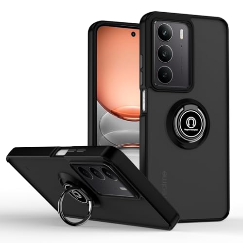QUIETIP Schutzhülle kompatibel mit Realme C75 & Realme 14x, mit Displayschutzfolie, TPU + harter PC-Magnetring, Autohalterung, Standabdeckung, Schwarz QUIETIP Schutzhülle kompatibel mit Realme C75 & Realme 14x, mit Displayschutzfolie, TPU + harter PC-Magnetring, Autohalterung, Standabdeckung, Schwarz von QUIETIP