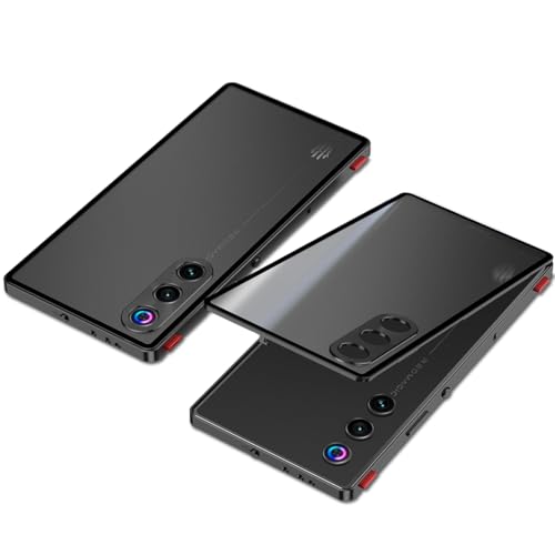 QUIETIP Schutzhülle kompatibel mit Red Magic 10 Air mit Displayschutzfolie, Metallrahmen und mattierter PC-Rückseite, Schwarz QUIETIP Schutzhülle kompatibel mit Red Magic 10 Air mit Displayschutzfolie, Metallrahmen und mattierter PC-Rückseite, Schwarz von QUIETIP