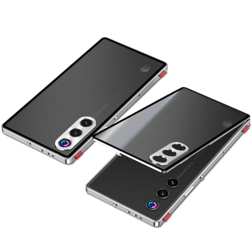 QUIETIP Schutzhülle kompatibel mit Red Magic 10 Air mit Displayschutzfolie, Metallrahmen und mattierter Polycarbonat-Rückseite, Silber QUIETIP Schutzhülle kompatibel mit Red Magic 10 Air mit Displayschutzfolie, Metallrahmen und mattierter Polycarbonat-Rückseite, Silber von QUIETIP