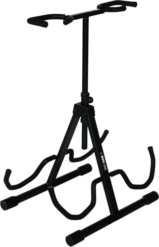 Quik Lok QL/694 Ständer für 2 Gitarren (höhenverstellbar), schwarz [UK import] von QUIK LOK