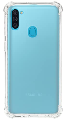 QUITECO Hülle für Samsung Galaxy A11, M11, Stoßfest, Handyhülle Transparentes Silikon, Verstärkte Ecken von QUITECO