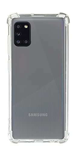 QUITECO Hülle für Samsung Galaxy A31, Stoßfest, Handyhülle Transparentes Silikon, Verstärkte Ecken von QUITECO