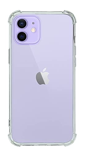 QUITECO Hülle für iPhone 12 / iPhone 12 Pro, Handyhülle Transparent Silikon, Durchsichtig Verstärkte Ecken von QUITECO