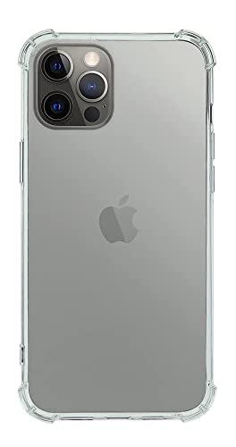 QUITECO Hülle für iPhone 12 Pro Max, Stoßfest, Handyhülle Transparentes Silikon, Verstärkte Ecken von QUITECO