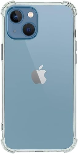 QUITECO Hülle für iPhone 15, Stoßfest, Handyhülle Transparentes Silikon, Verstärkte Ecken von QUITECO