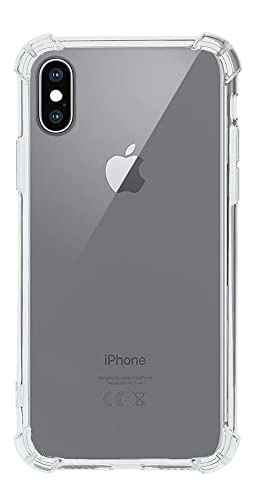 QUITECO Hülle für iPhone XS/iPhone X, Stoßfest, Handyhülle Transparentes Silikon, Verstärkte Ecken von QUITECO