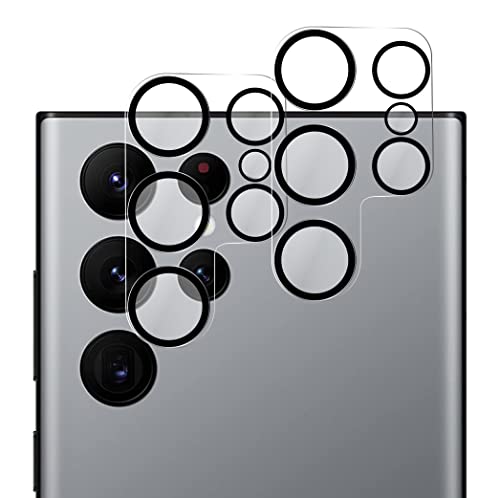 QUITECO Kamera Schutz Glas für Samsung Galaxy S22 Ultra 5G [2 Stück] Panzer Schutzfolie Linsenschutz Kameraglas von QUITECO