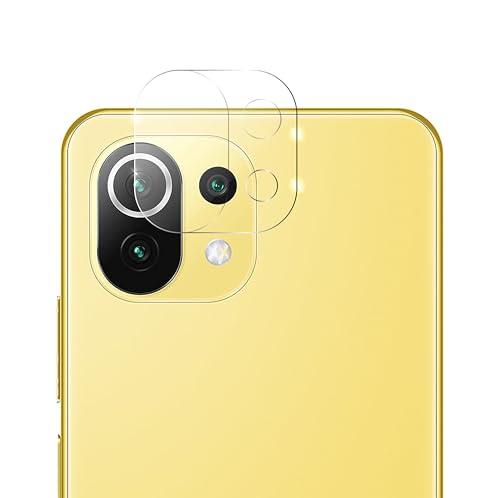 QUITECO Kamera Schutz Glas für Xiaomi Mi 11 Lite/Mi 11 Lite 5G / Mi 11 Lite 5G NE [3 Stück] Panzer Schutzfolie Linsenschutz Kameraglas von QUITECO