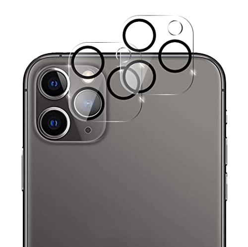 QUITECO Kamera Panzer Schutz Glas für iPhone 11 Pro / 11 Pro Max [2 Stück] Schutzfolie Linsenschutz Kameraglas, Protector Abdeckung, Anti-Kratzer Camera Glas 9H von QUITECO