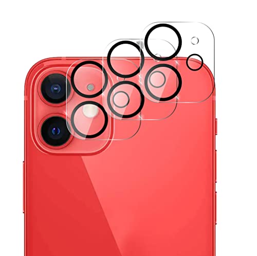 QUITECO Kamera Panzer Schutz Glas für iPhone 12 Mini [3 Stück] Schutzfolie Linsenschutz Kameraglas, Protector Abdeckung, Anti-Kratzer Camera Glas 9H von QUITECO