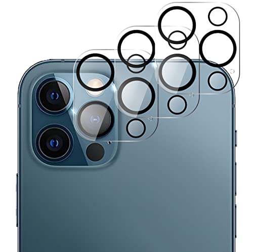 QUITECO Kamera Panzer Schutz Glas für iPhone 12 Pro Max [3 Stück] Schutzfolie Linsenschutz Kameraglas, Protector Abdeckung, Anti-Kratzer Camera Glas 9H von QUITECO