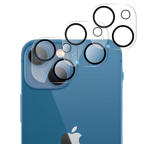 QUITECO Kamera Schutz Glas für iPhone 13 / iPhone 13 Mini [3 Stück] Panzer Schutzfolie Linsenschutz Kameraglas von QUITECO